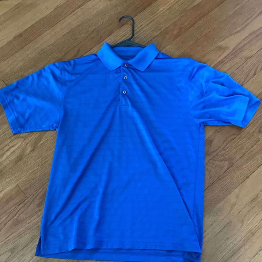 Champions tour polyester size medium blue golf polo